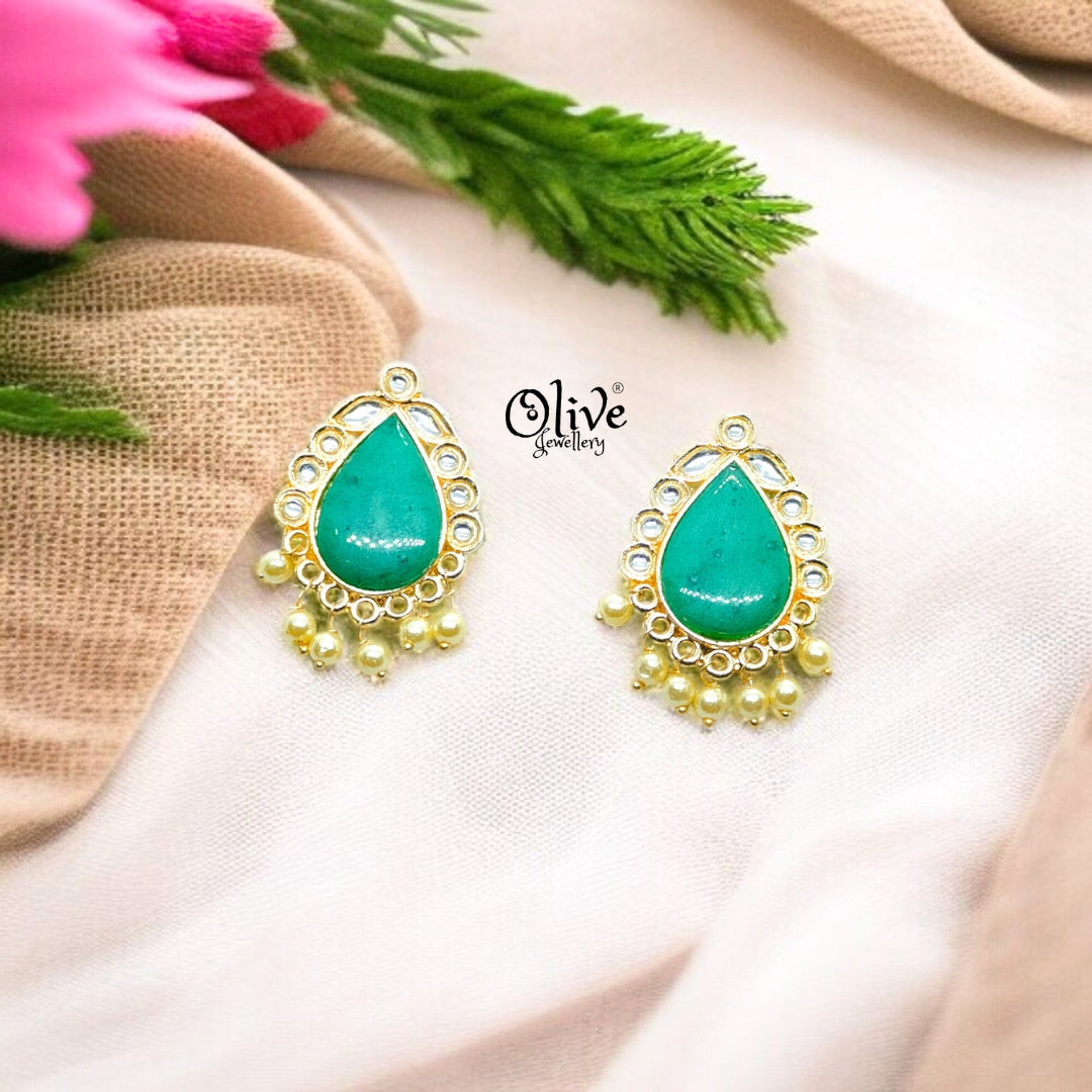 Oxidized Earrings - 79 (Gold Shade)