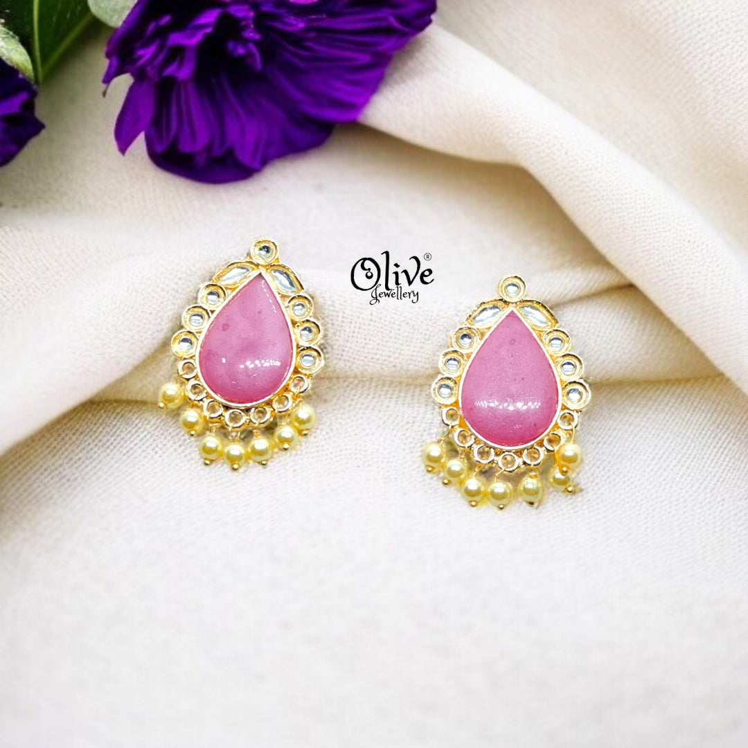 Oxidized Earrings - 79 (Gold Shade)