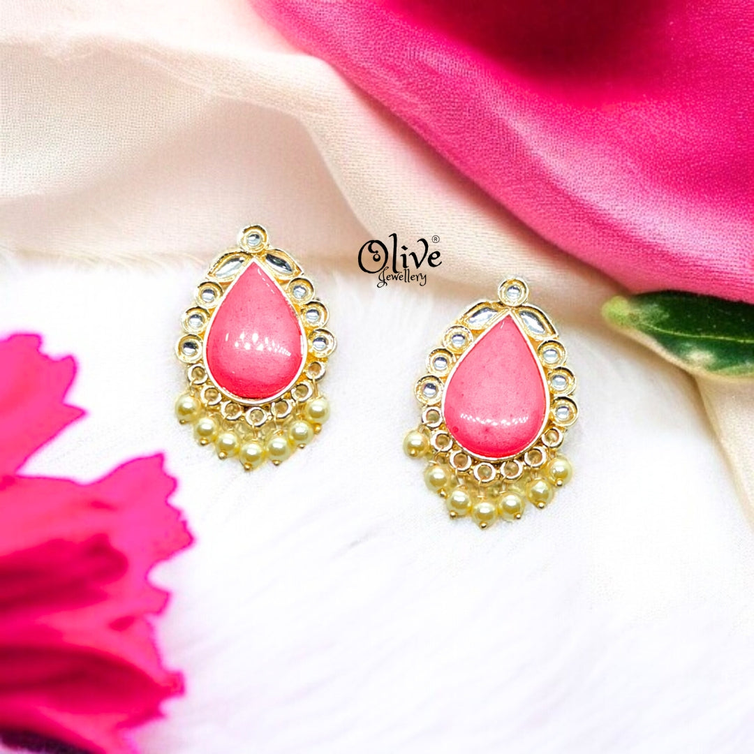 Oxidized Earrings - 79 (Gold Shade)