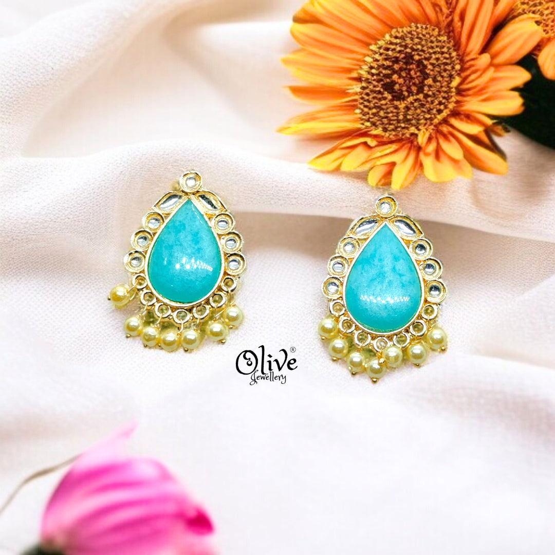 Oxidized Earrings - 79 (Gold Shade)