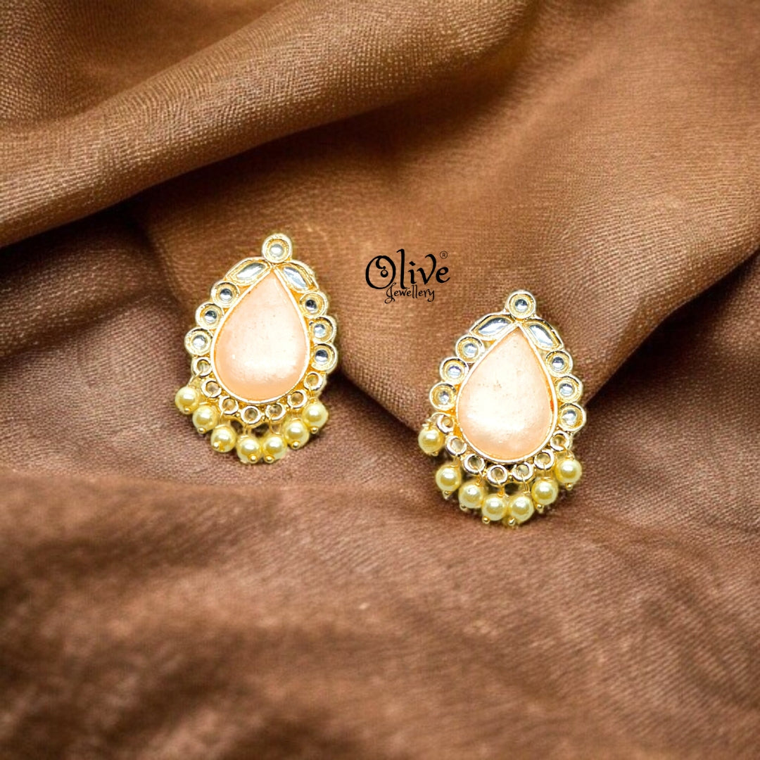 Oxidized Earrings - 79 (Gold Shade)