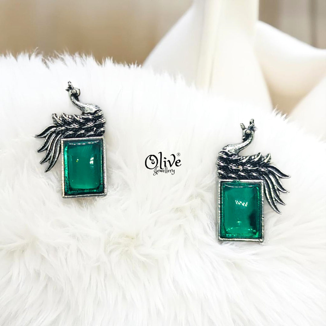 Oxidized Earrings - 116
