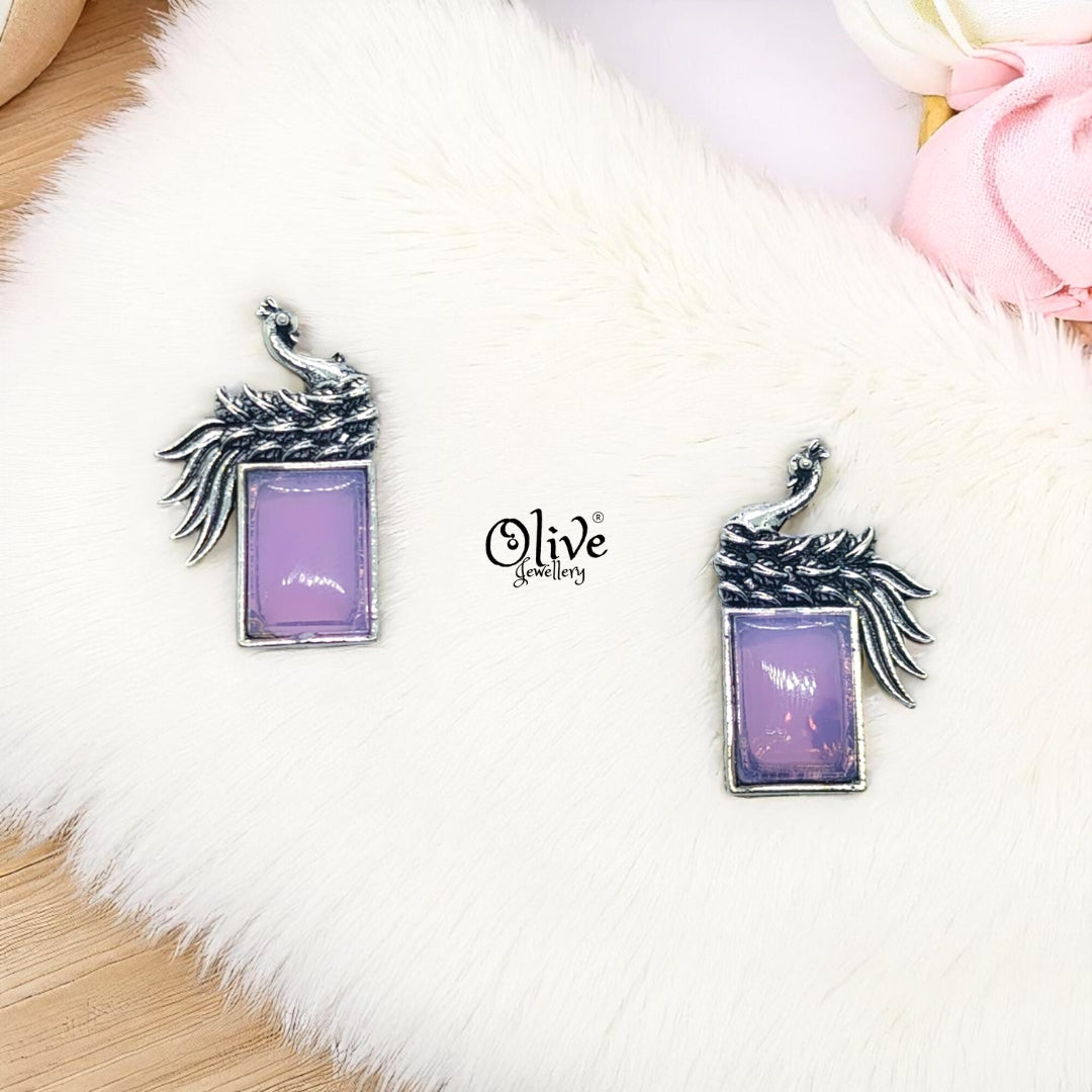 Oxidized Earrings - 116