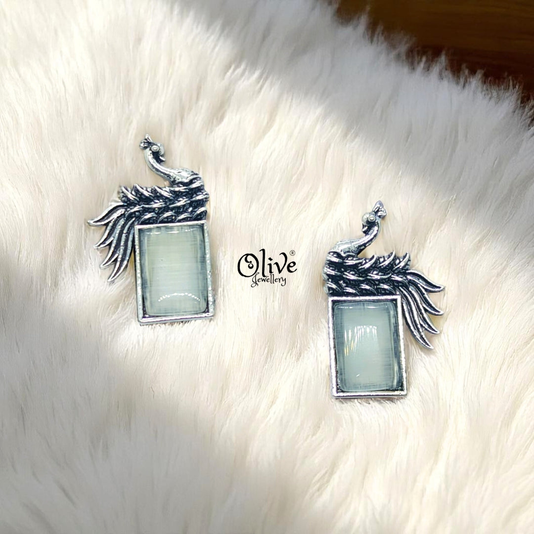 Oxidized Earrings - 116