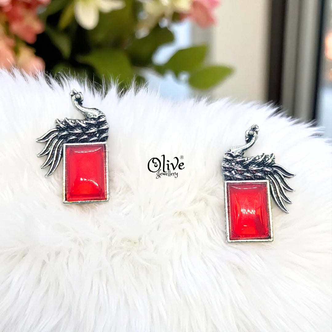 Oxidized Earrings - 116