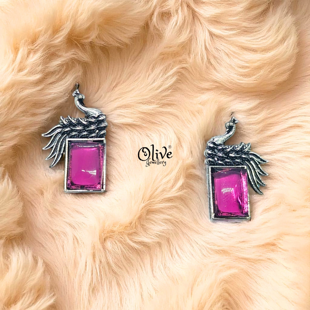 Oxidized Earrings - 116