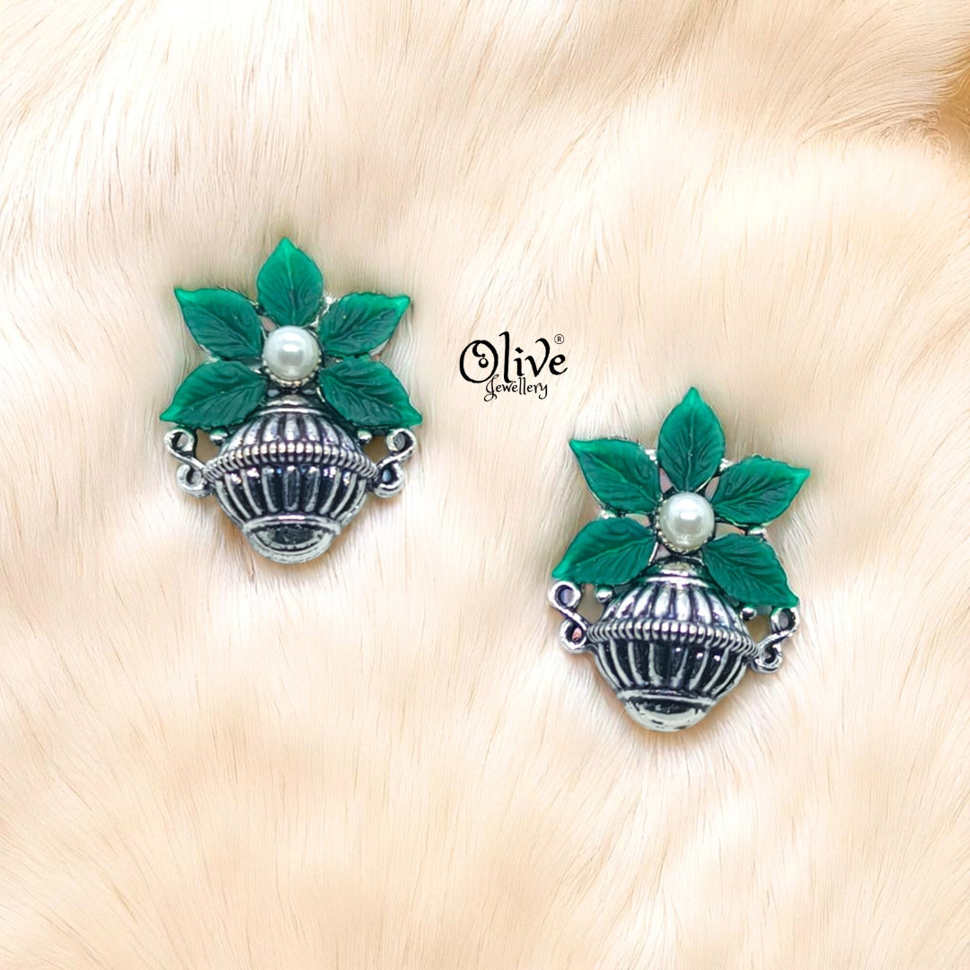 Oxidized Earrings - 126