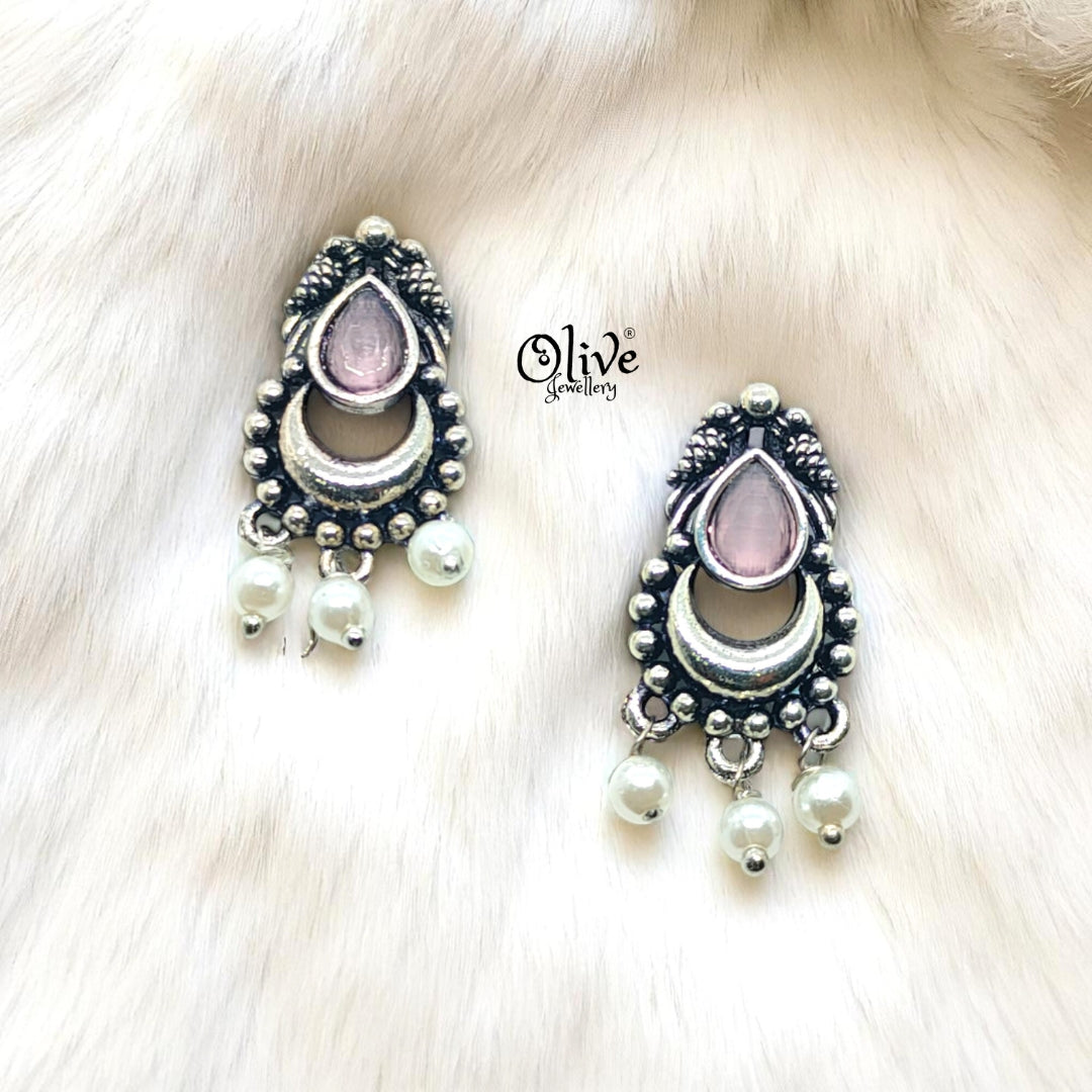 Oxidized Earrings - 164