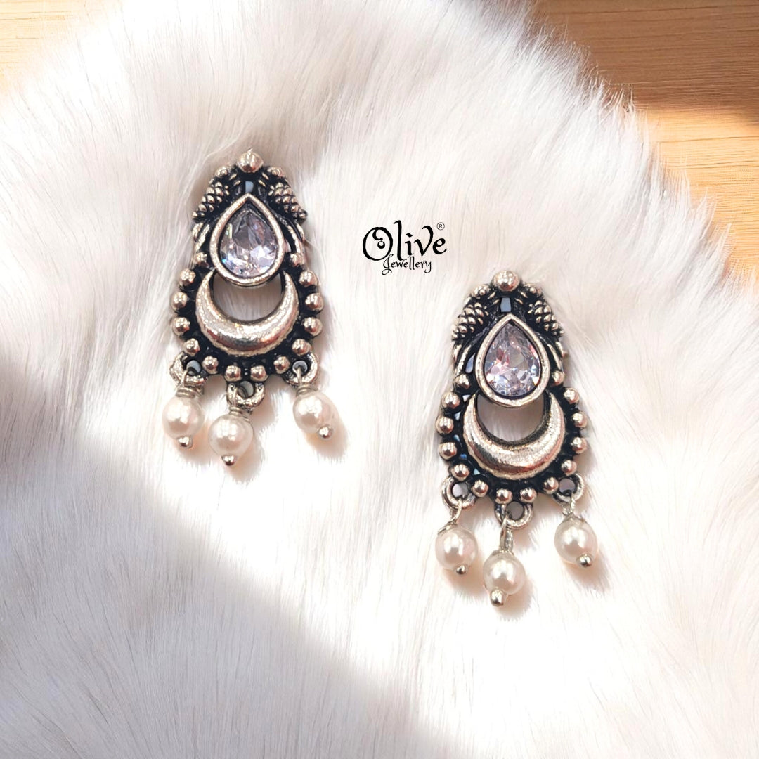 Oxidized Earrings - 164