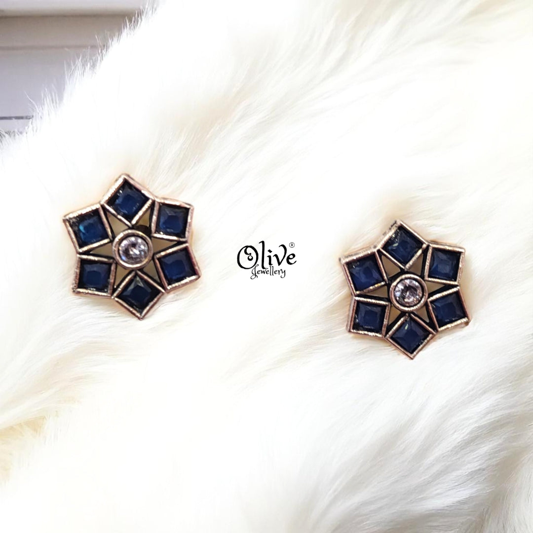 Oxidized Earrings - 174