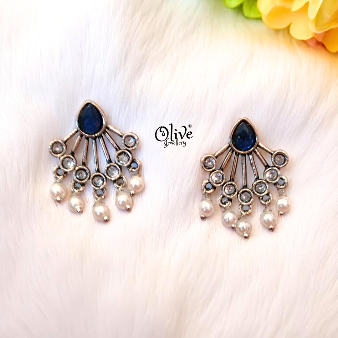 Oxidized Earrings - 185