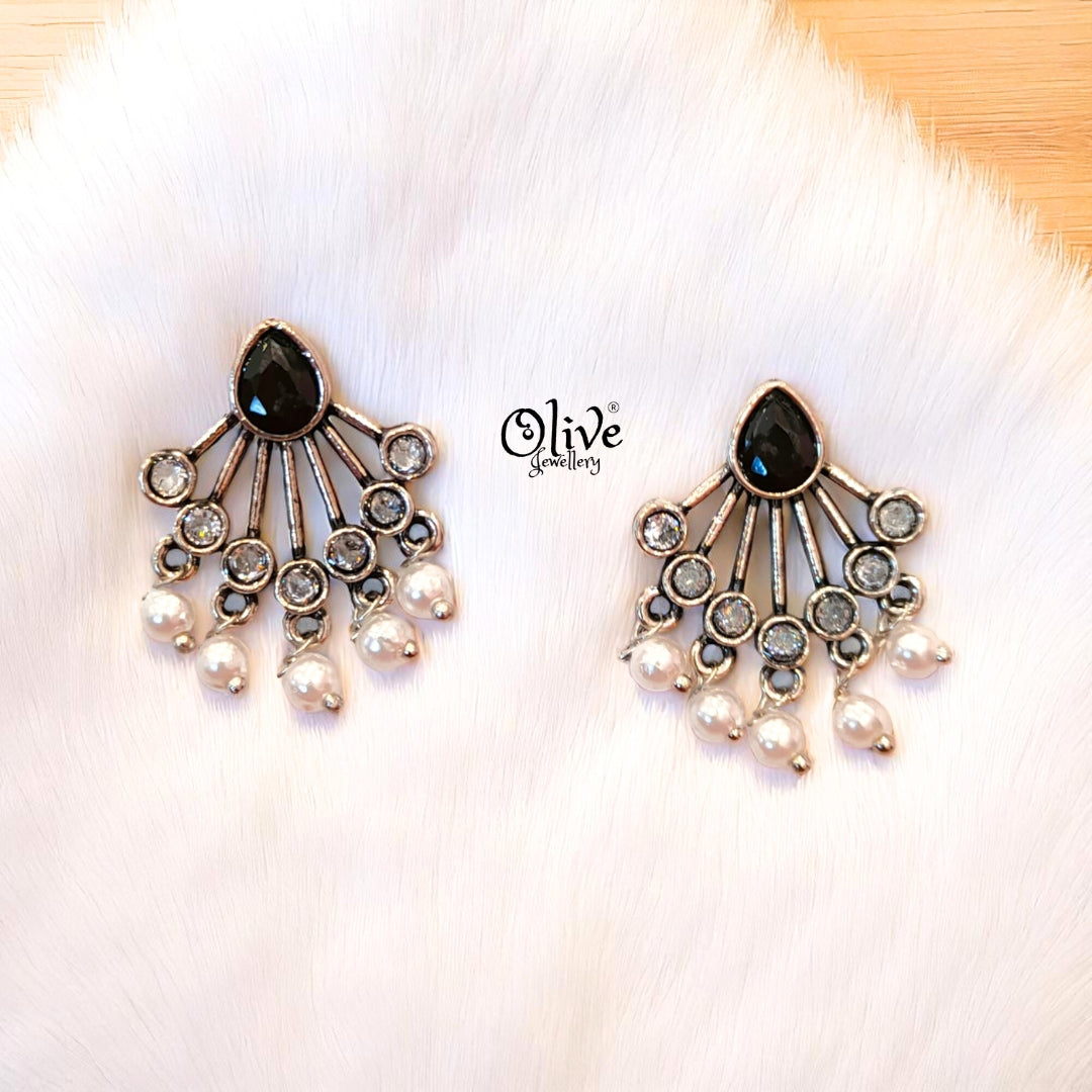 Oxidized Earrings - 185