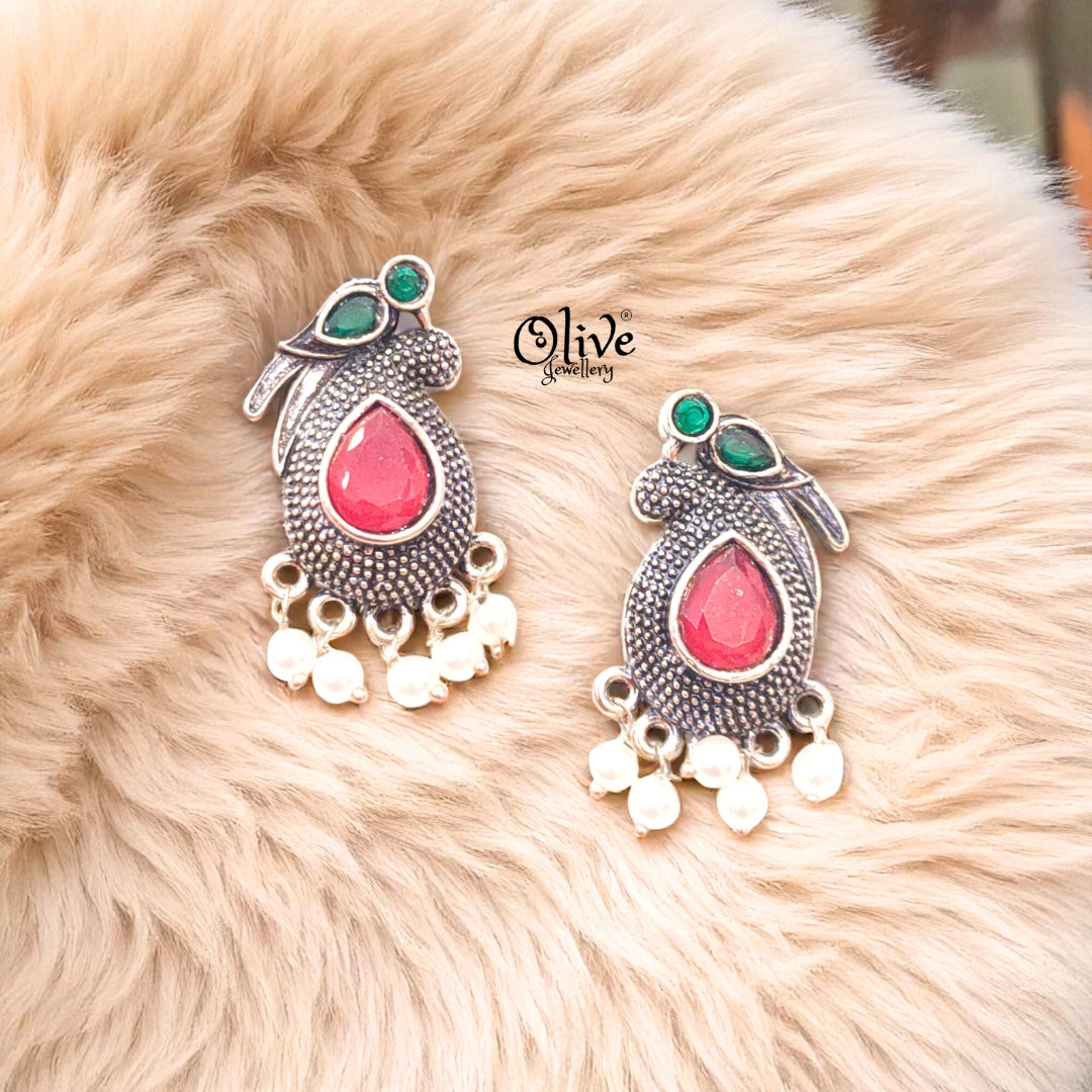 Oxidized Earrings - 221