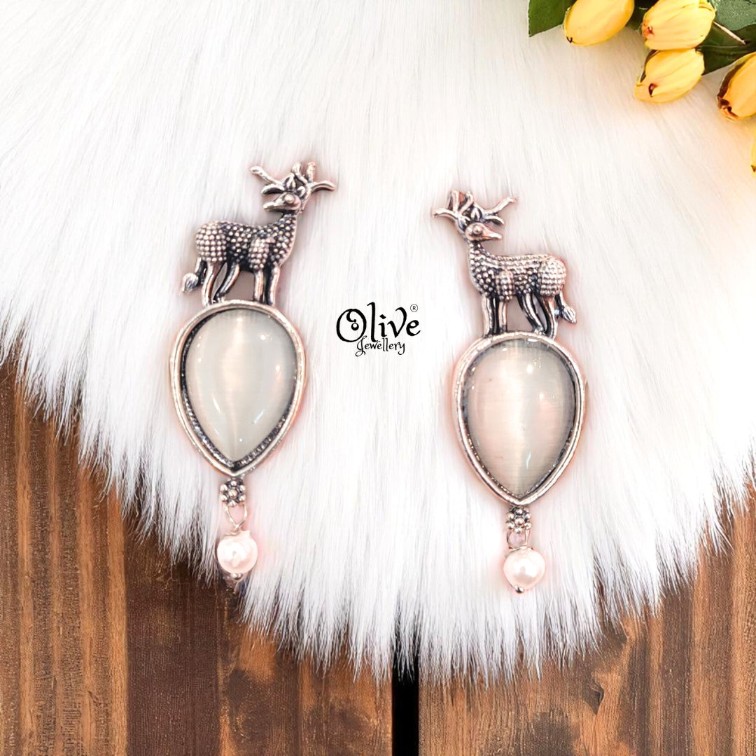Oxidized Earrings - 243