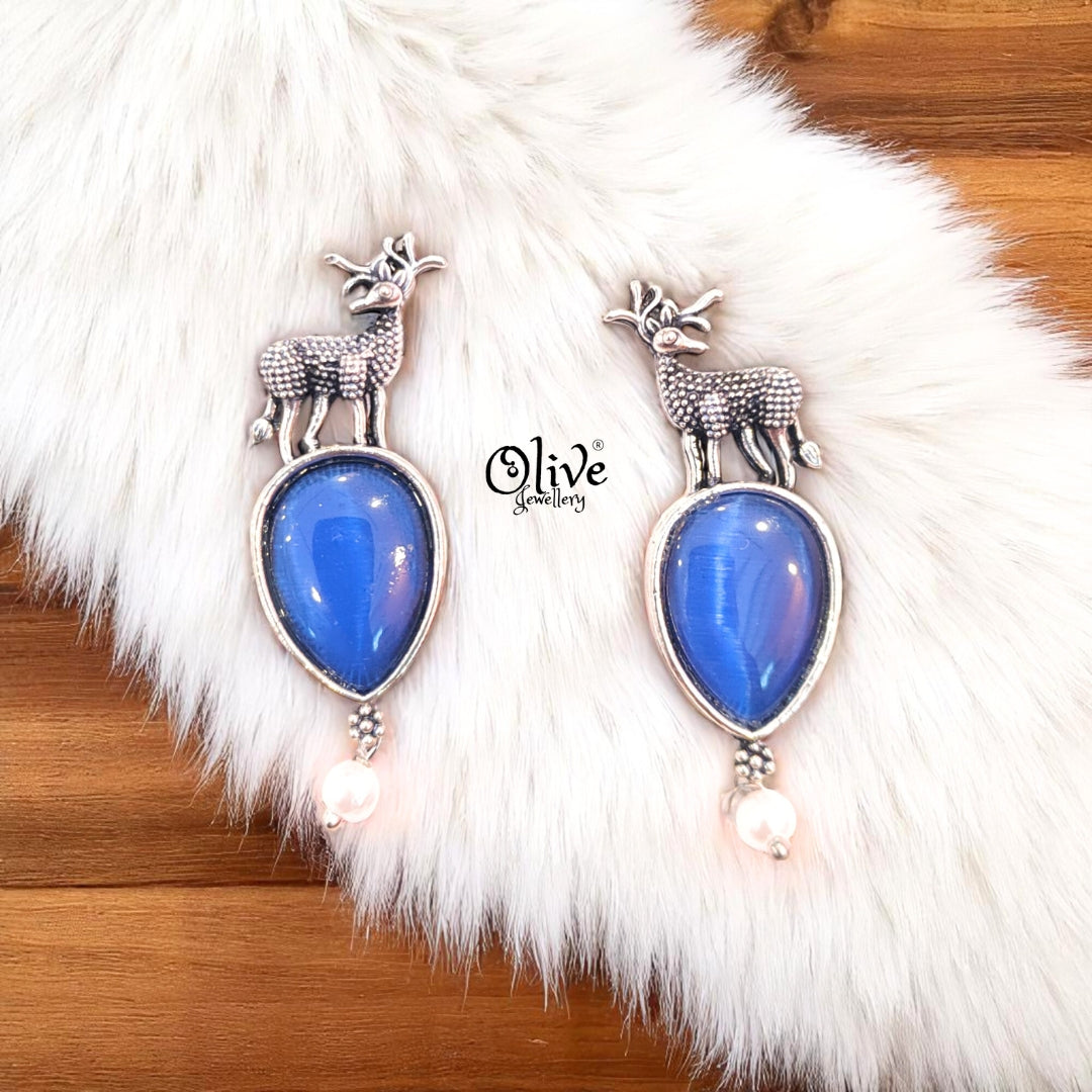 Oxidized Earrings - 243
