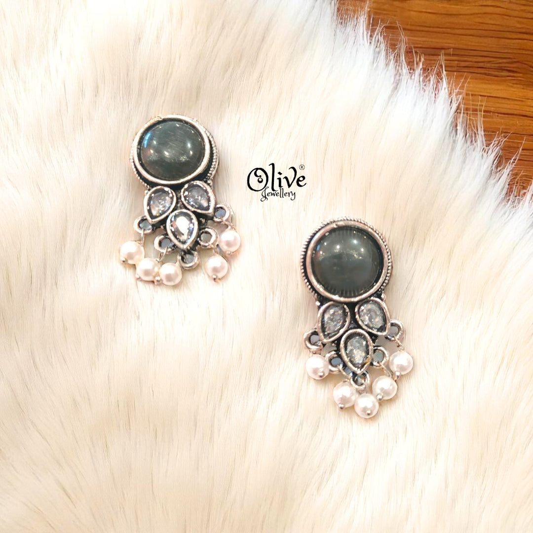 Oxidized Earrings - 289