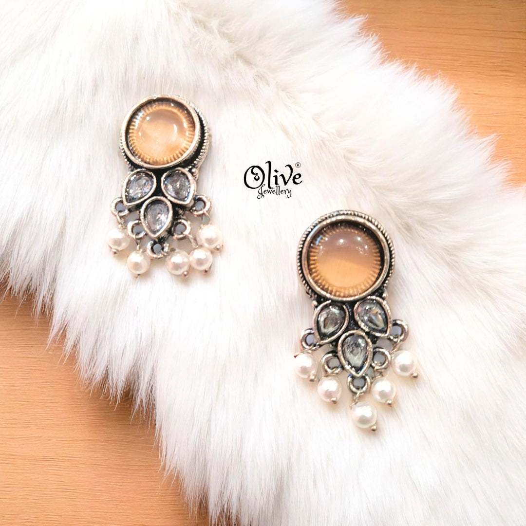 Oxidized Earrings - 289