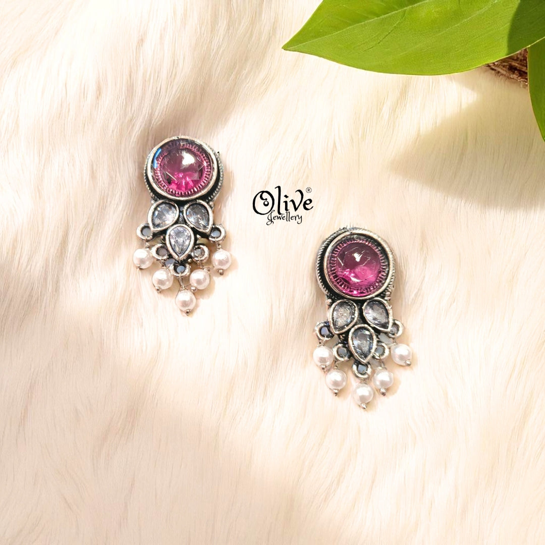 Oxidized Earrings - 289
