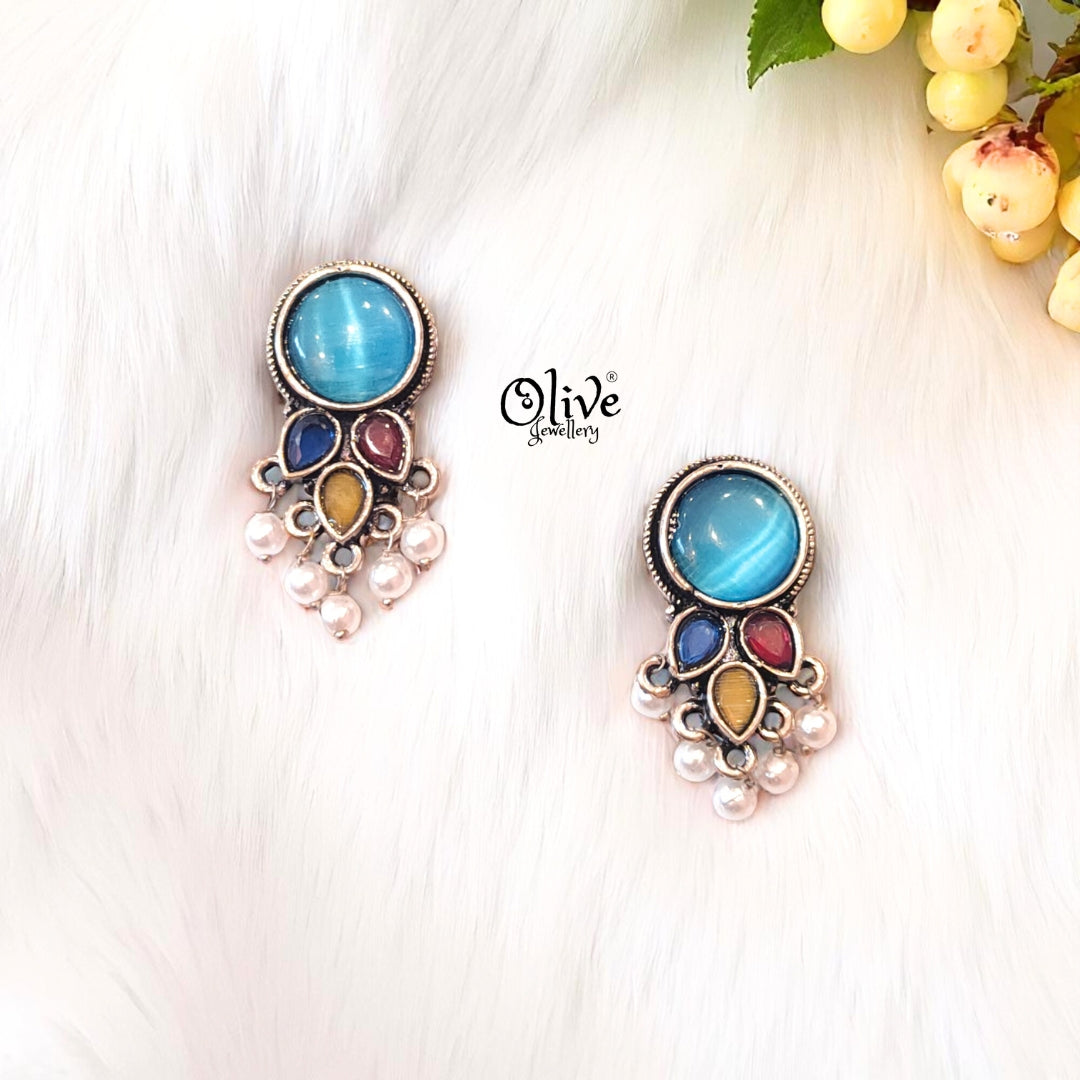 Oxidized Earrings - 289