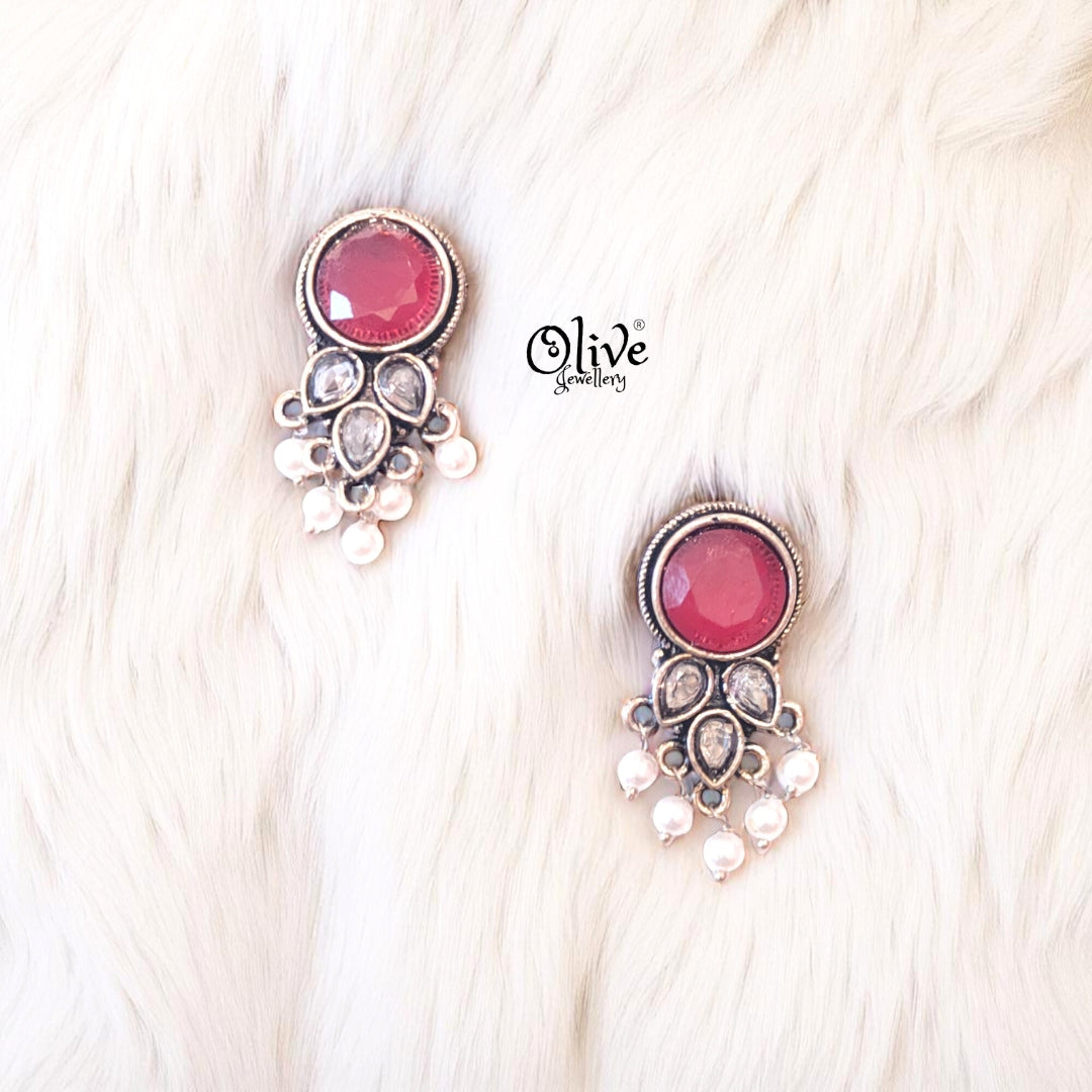 Oxidized Earrings - 289