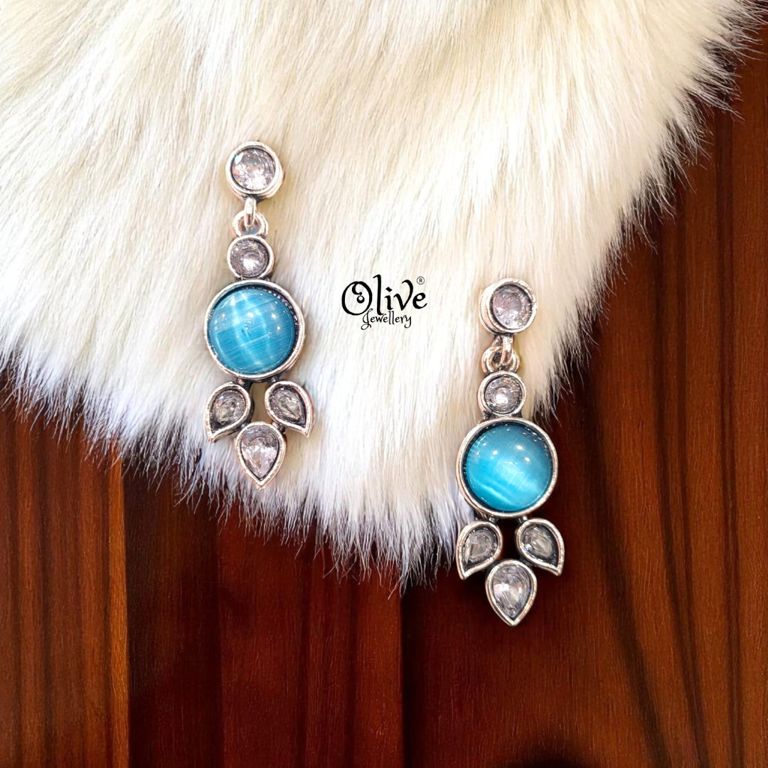 Oxidized Earrings - 299