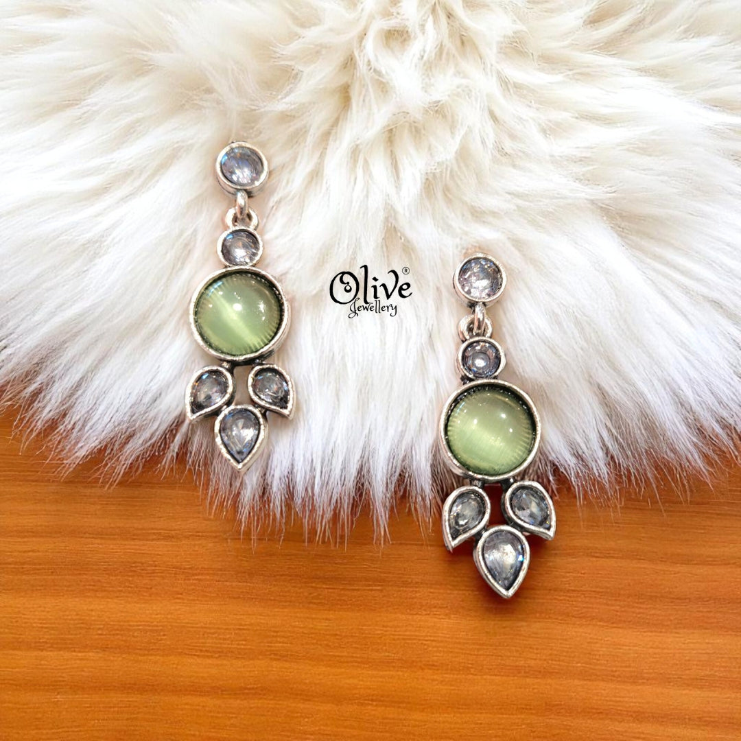 Oxidized Earrings - 299
