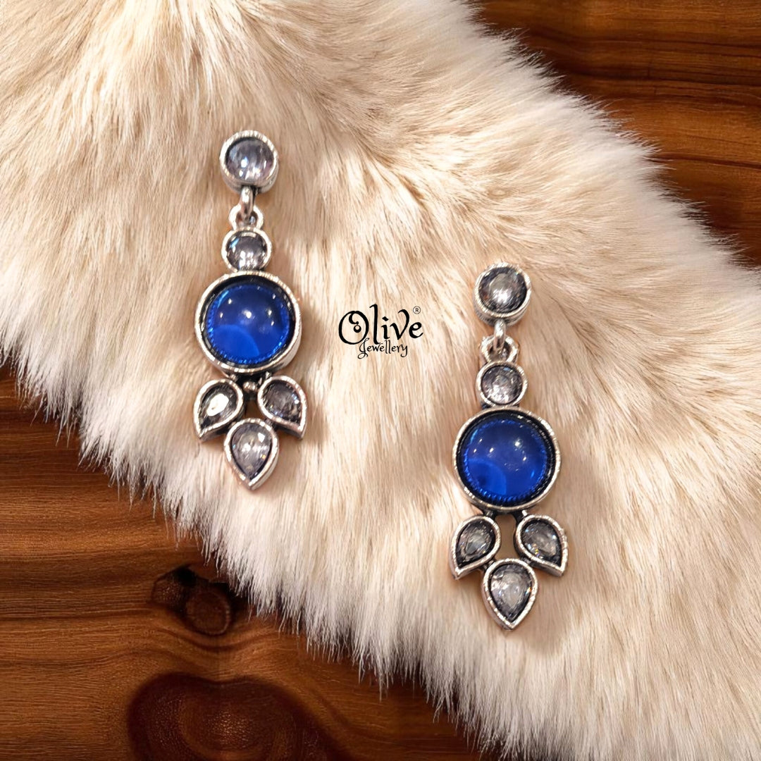 Oxidized Earrings - 299