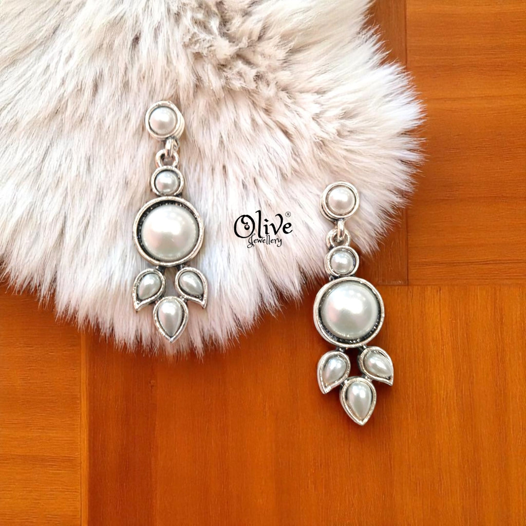 Oxidized Earrings - 299