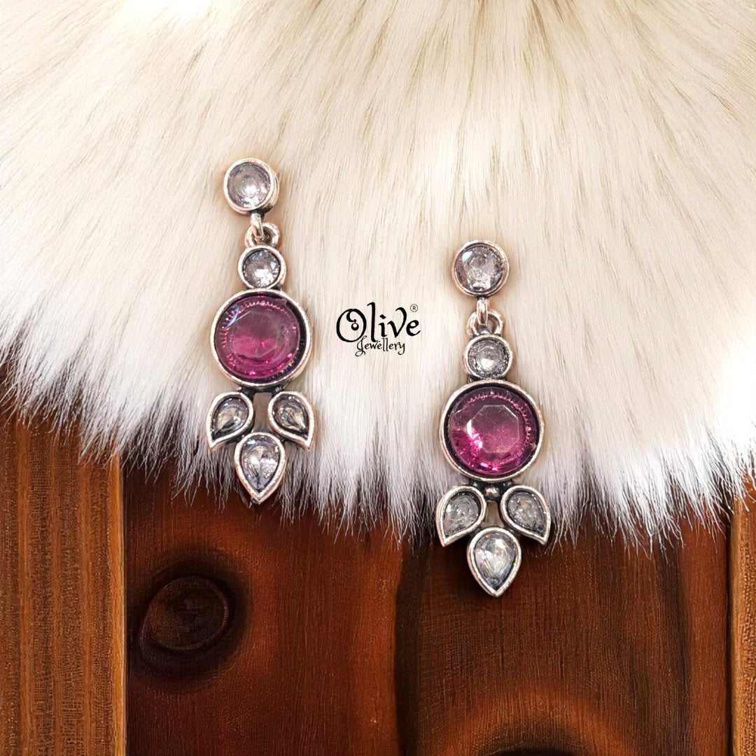 Oxidized Earrings - 299