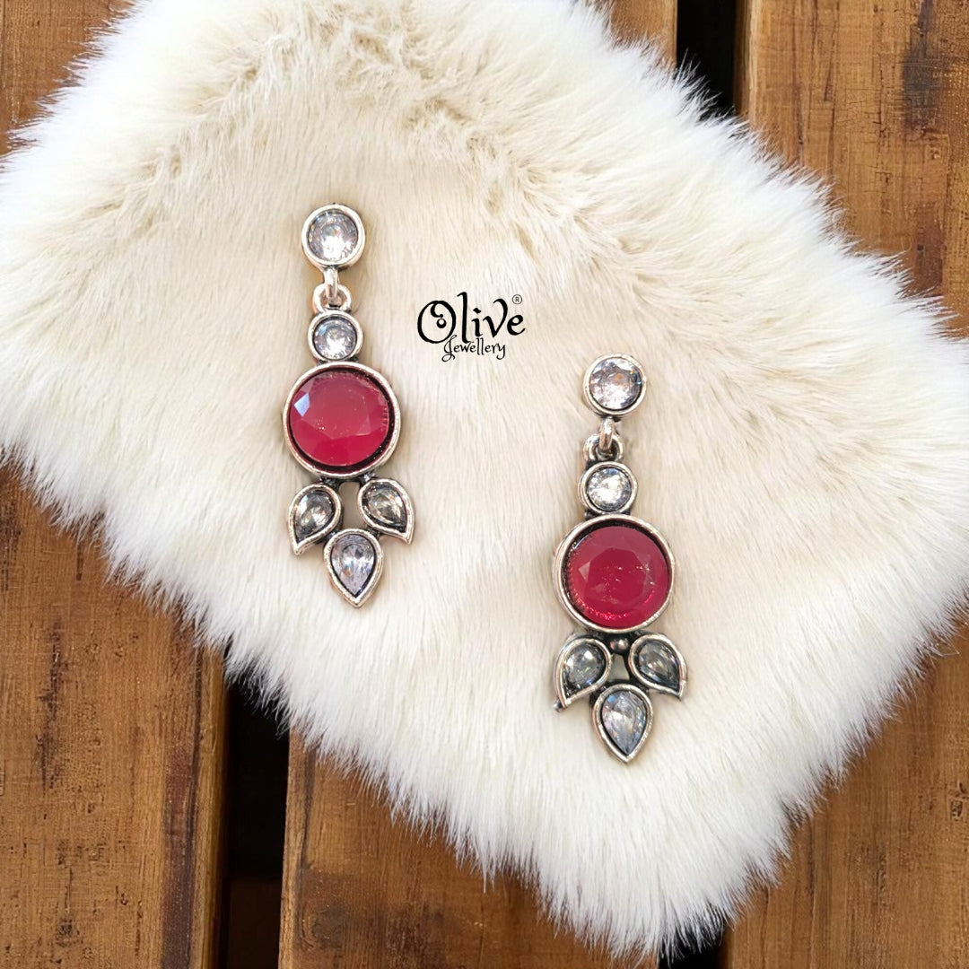 Oxidized Earrings - 299