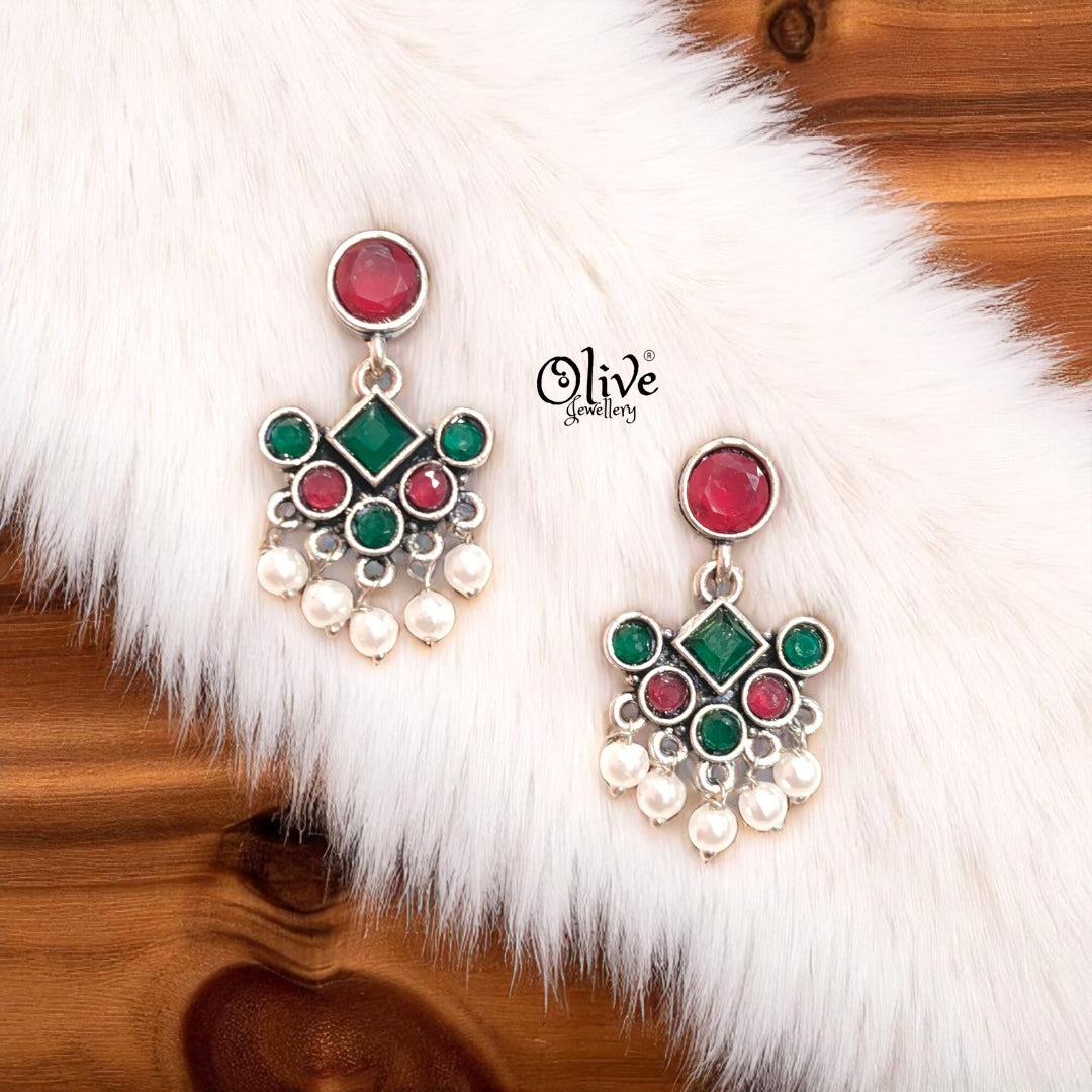 Oxidized Earrings - 310