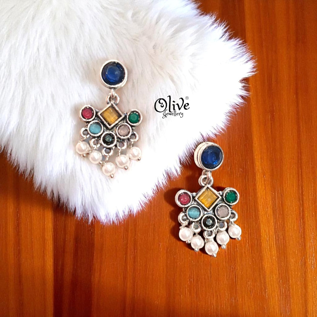 Oxidized Earrings - 310