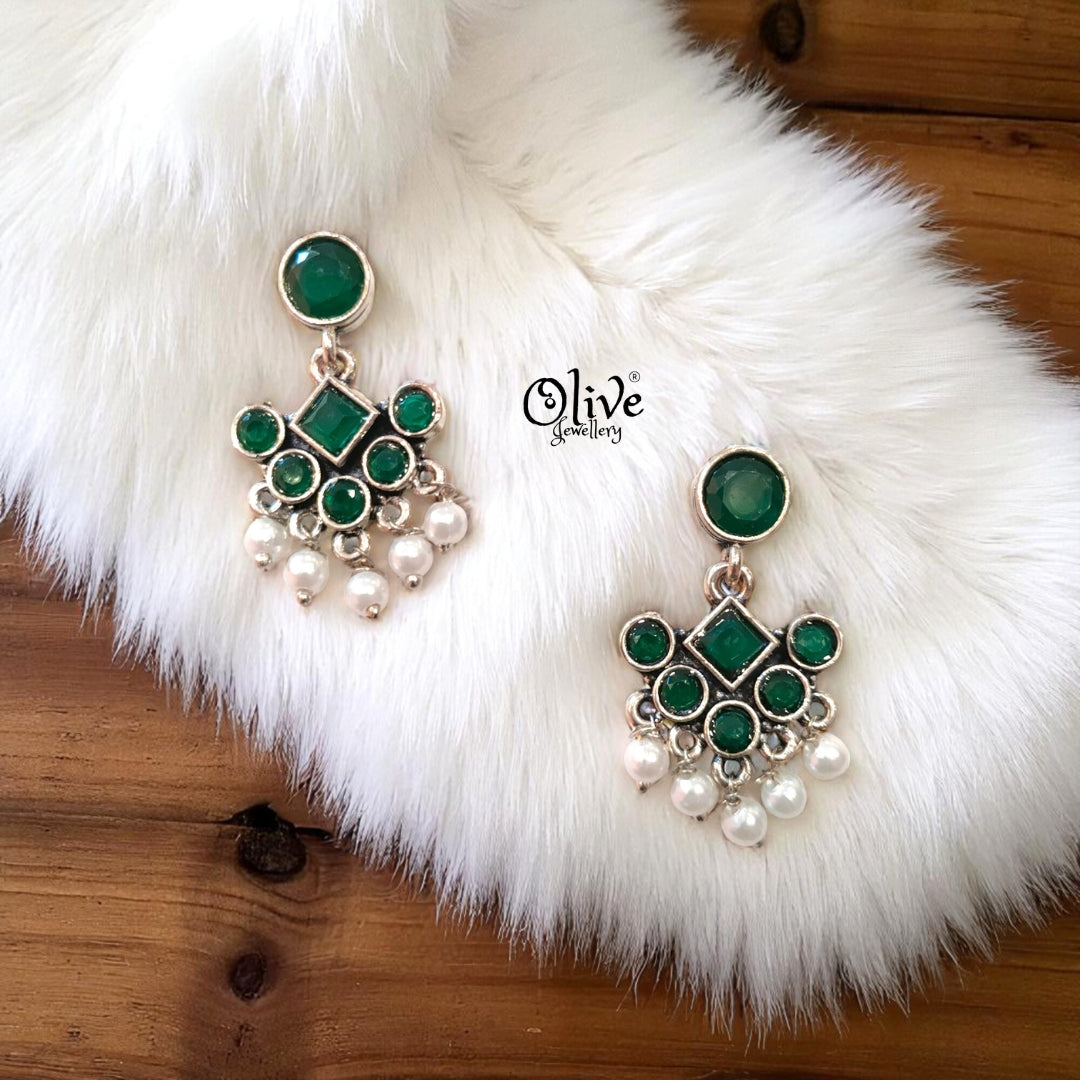 Oxidized Earrings - 310
