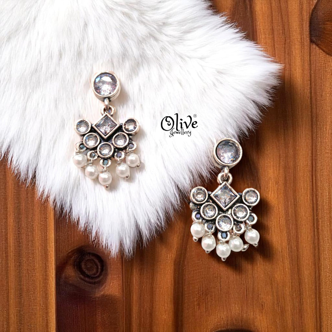 Oxidized Earrings - 310