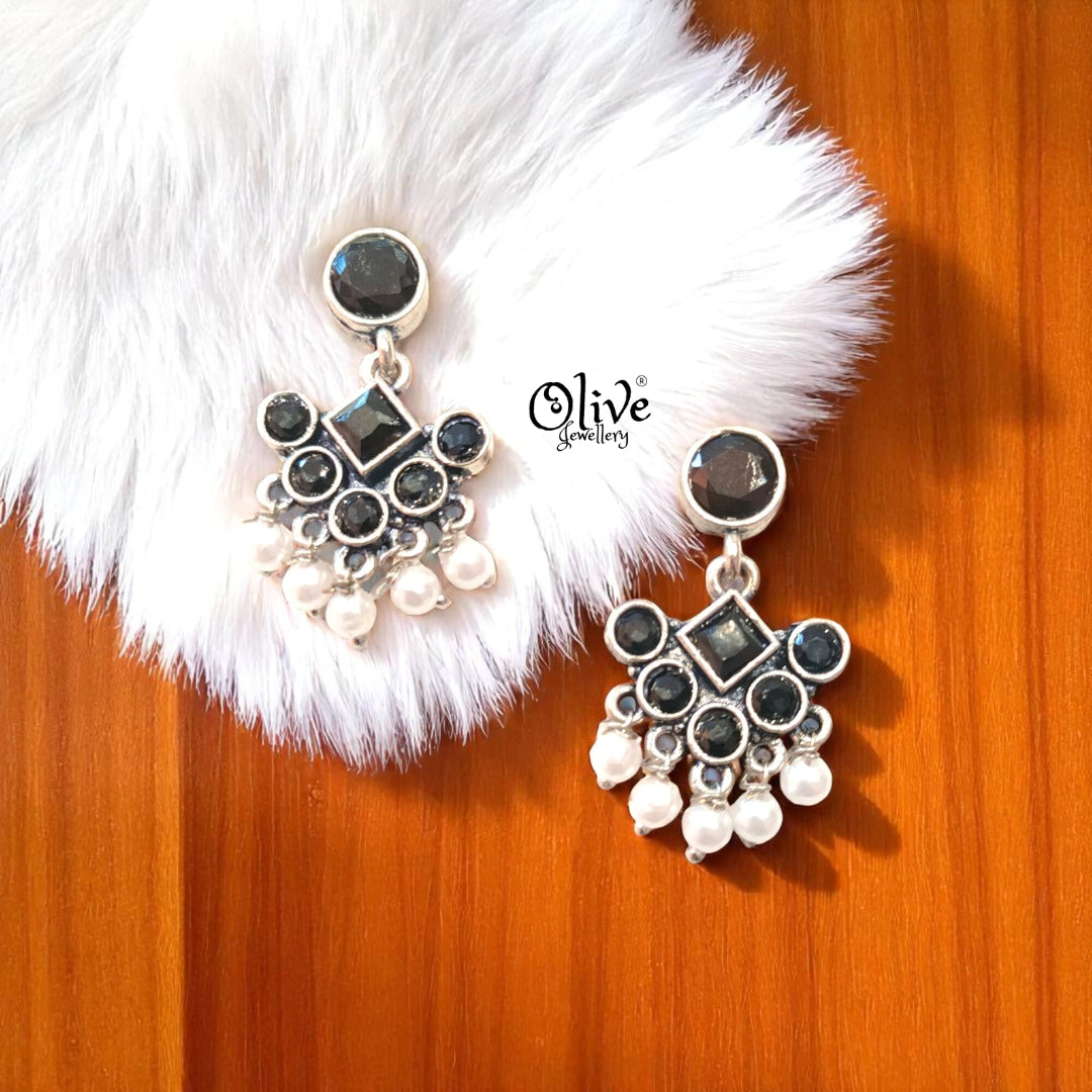Oxidized Earrings - 310