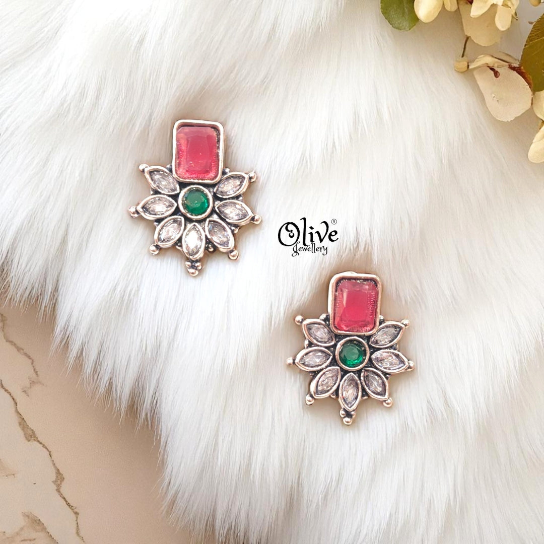 Oxidized Earrings - 321