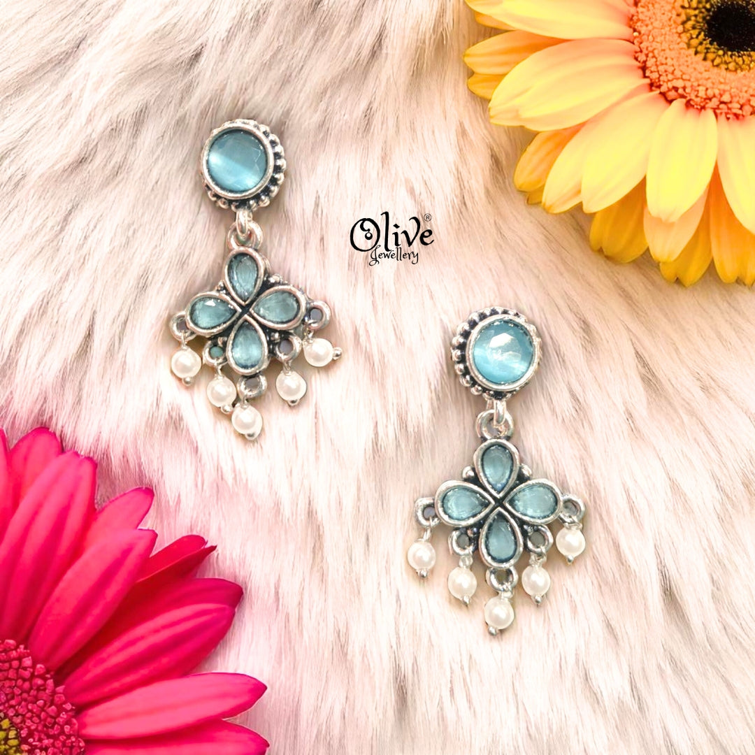 Oxidized Earrings - 366