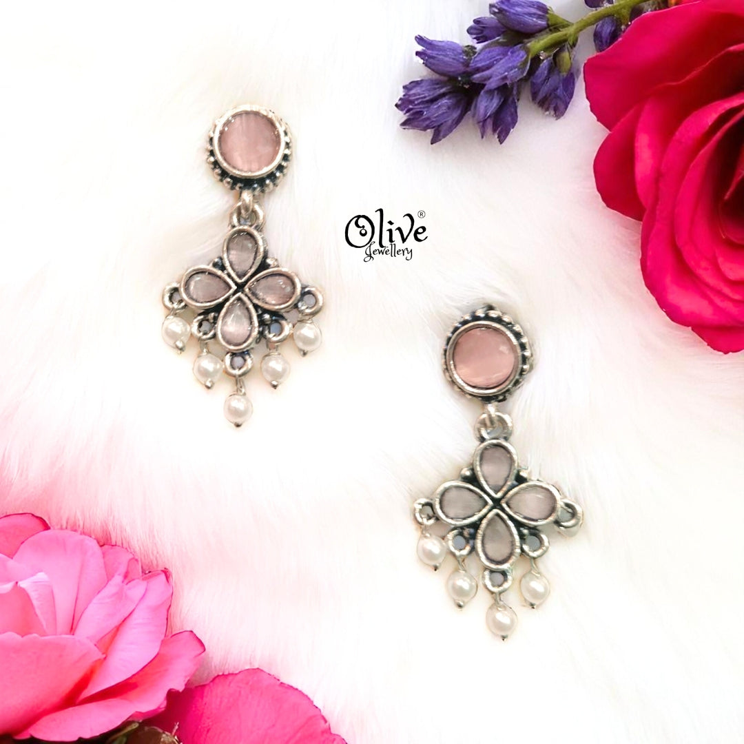 Oxidized Earrings - 366