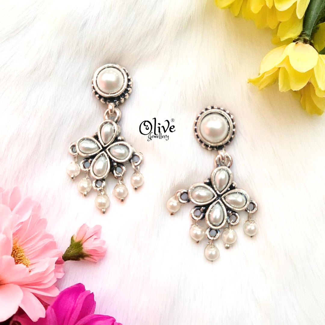 Oxidized Earrings - 366