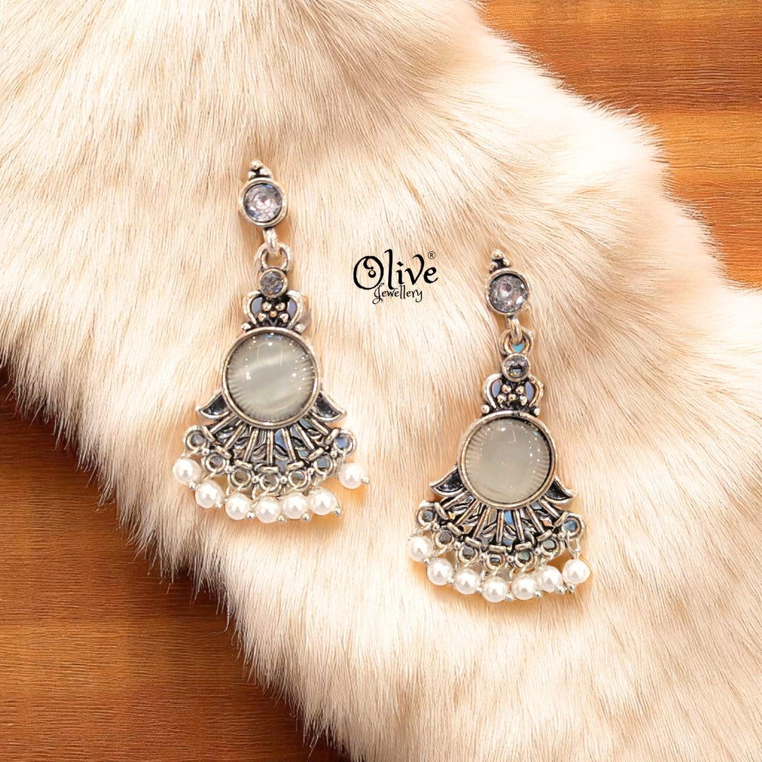 Oxidized Earrings - 389