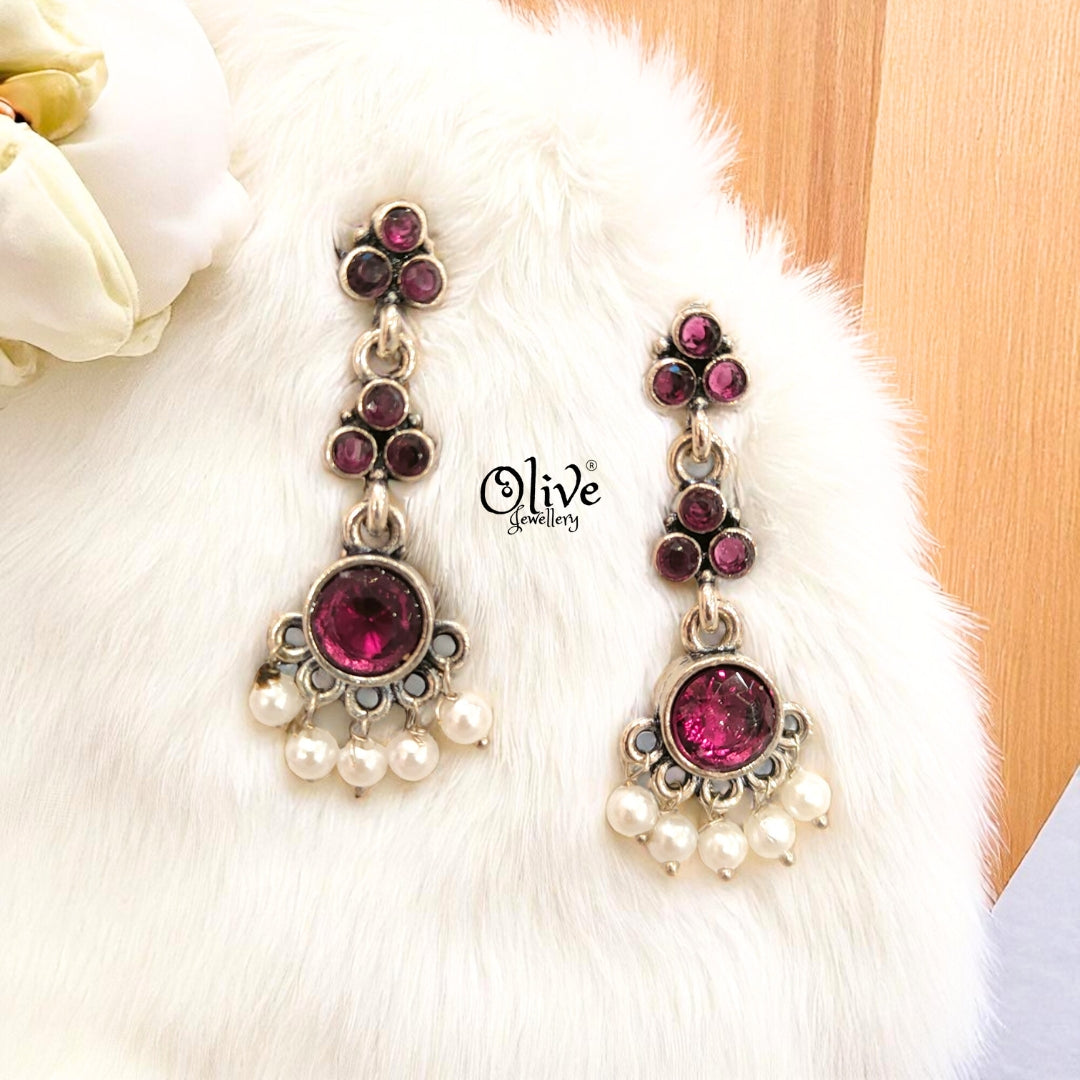 Oxidized Earrings - 410