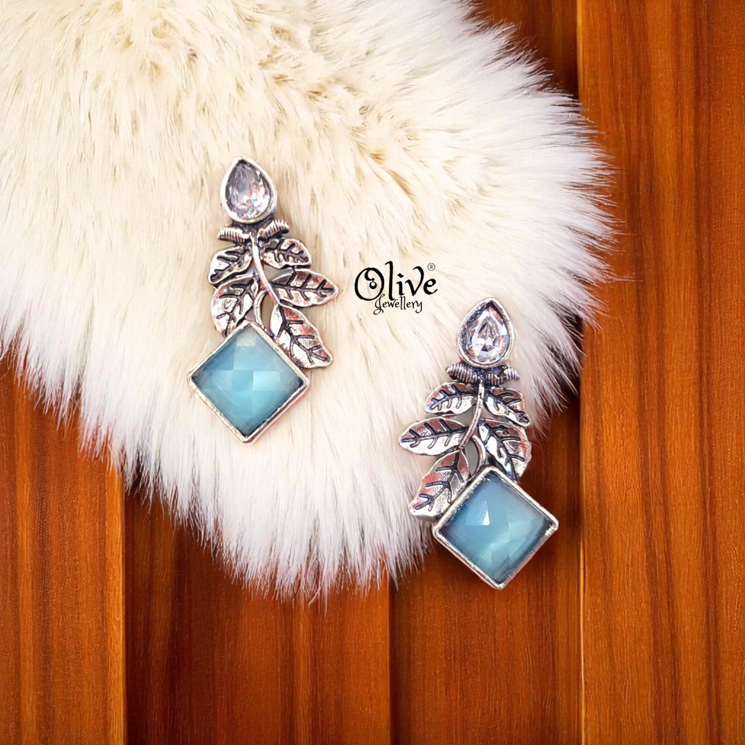 Oxidized Earrings - 445