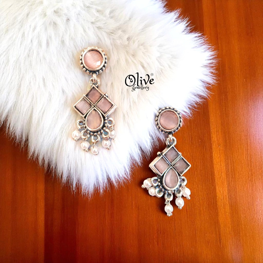 Oxidized Earrings - 488