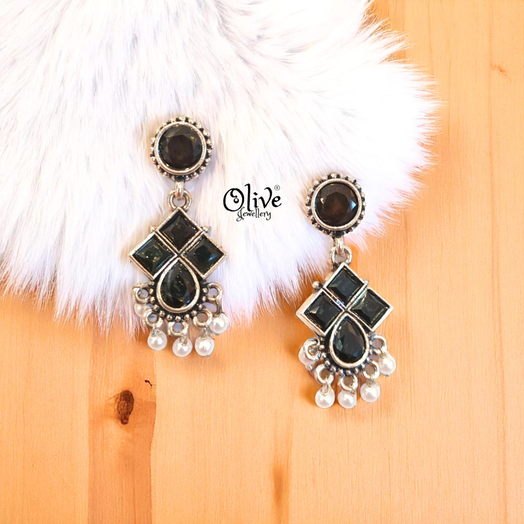 Oxidized Earrings - 488