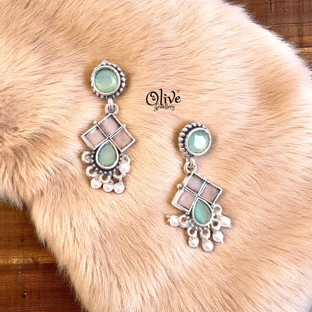 Oxidized Earrings - 488
