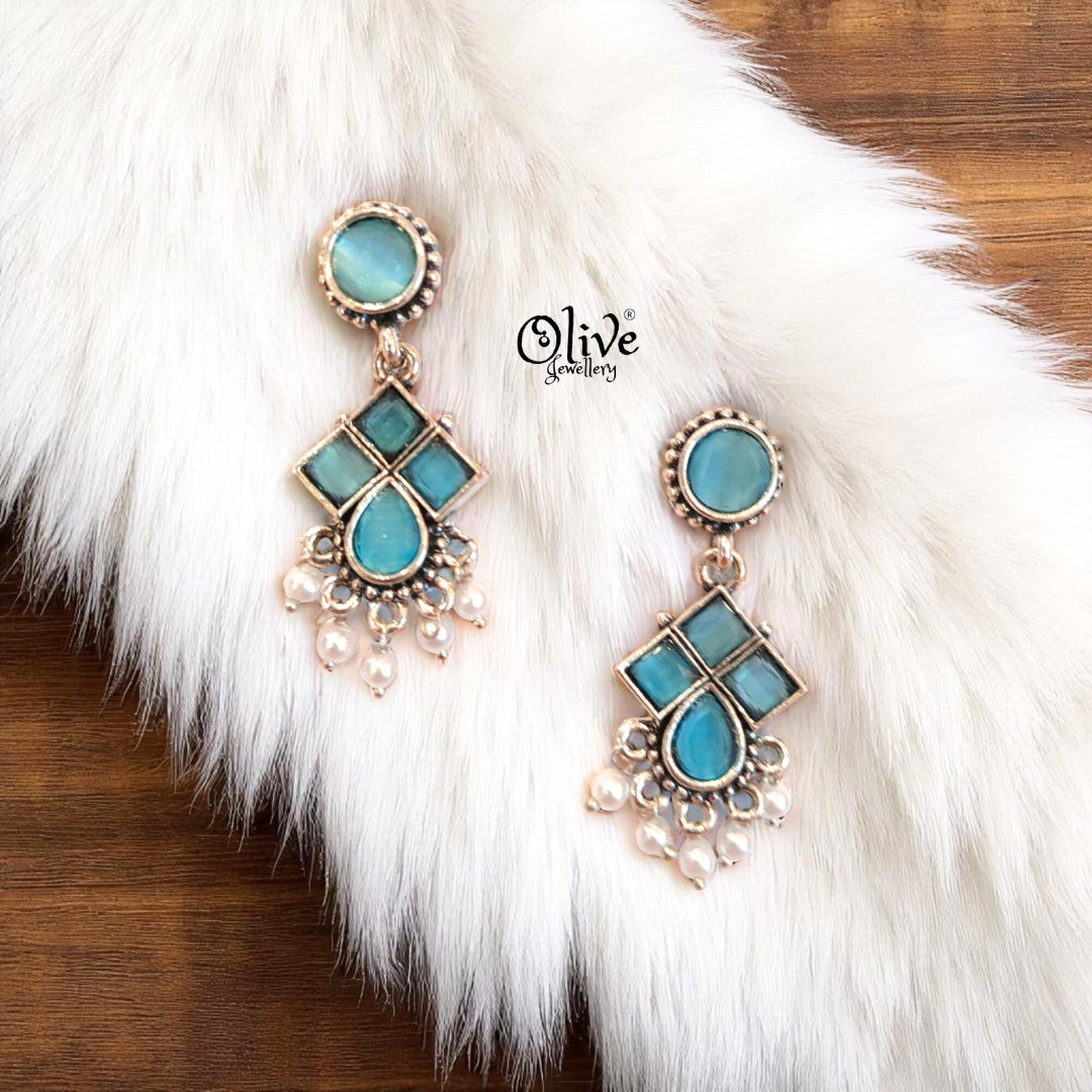 Oxidized Earrings - 488