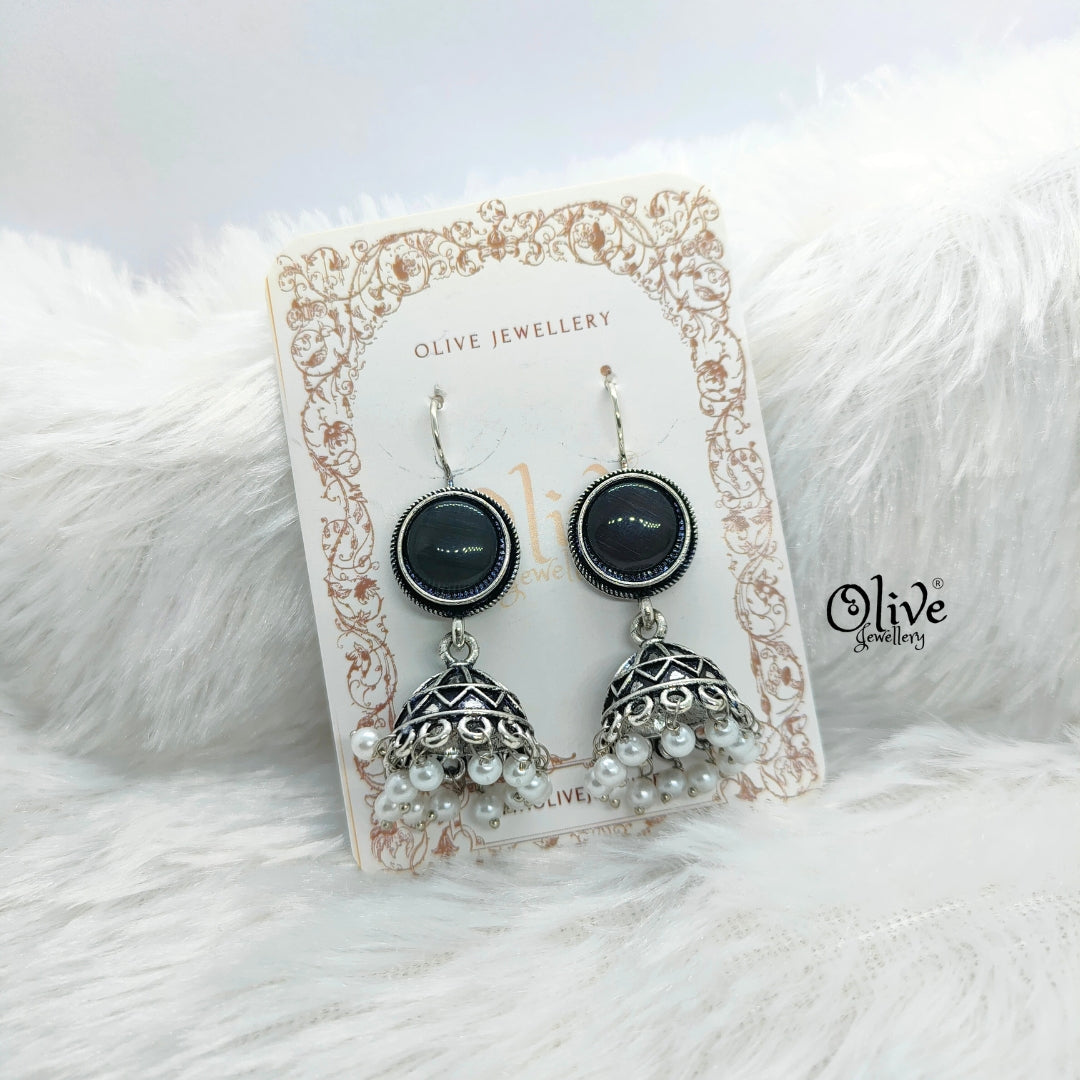 Oxidized Earrings-673