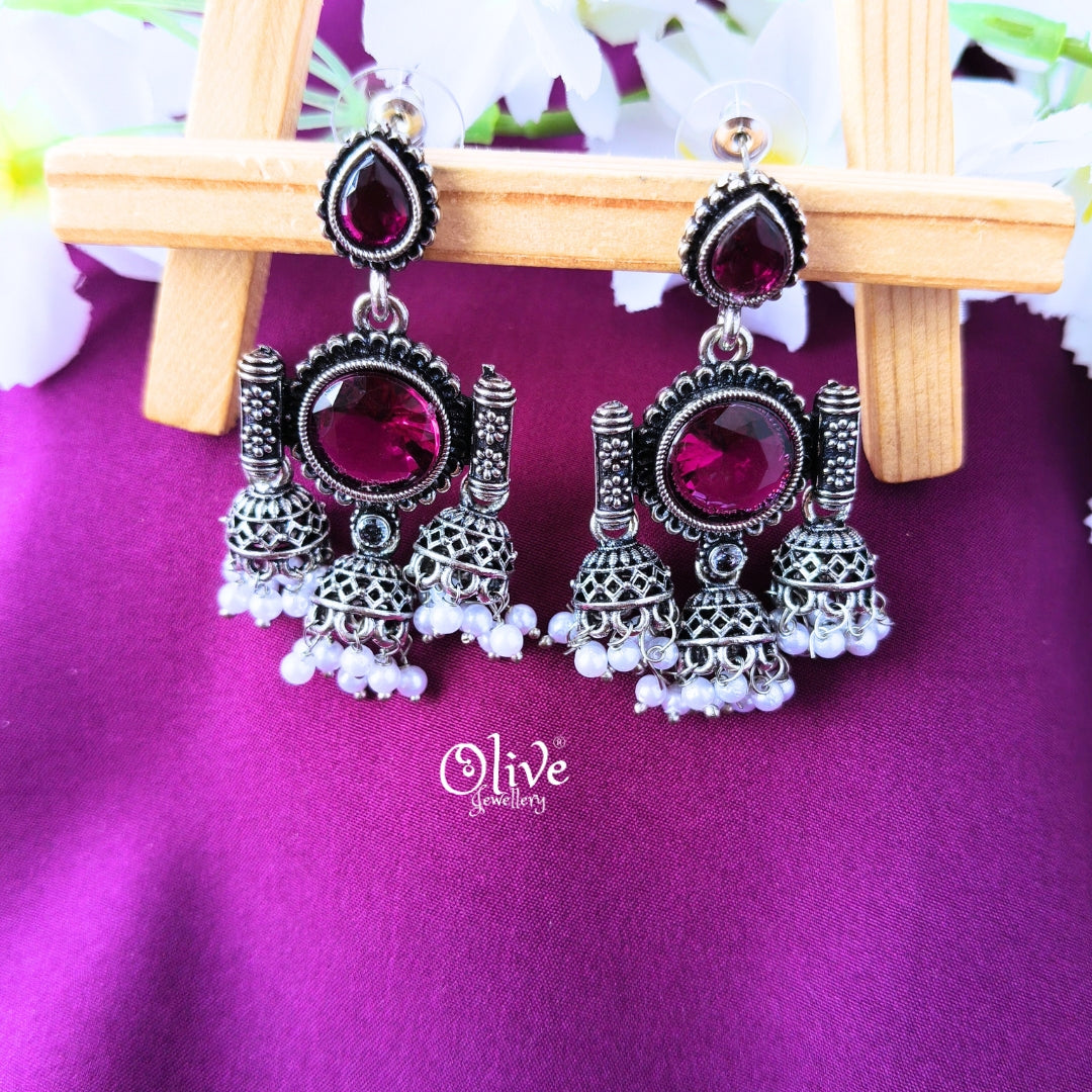 Oxidized Earrings-039
