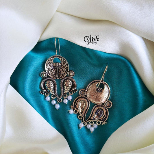 Oxidized Earrings -1250