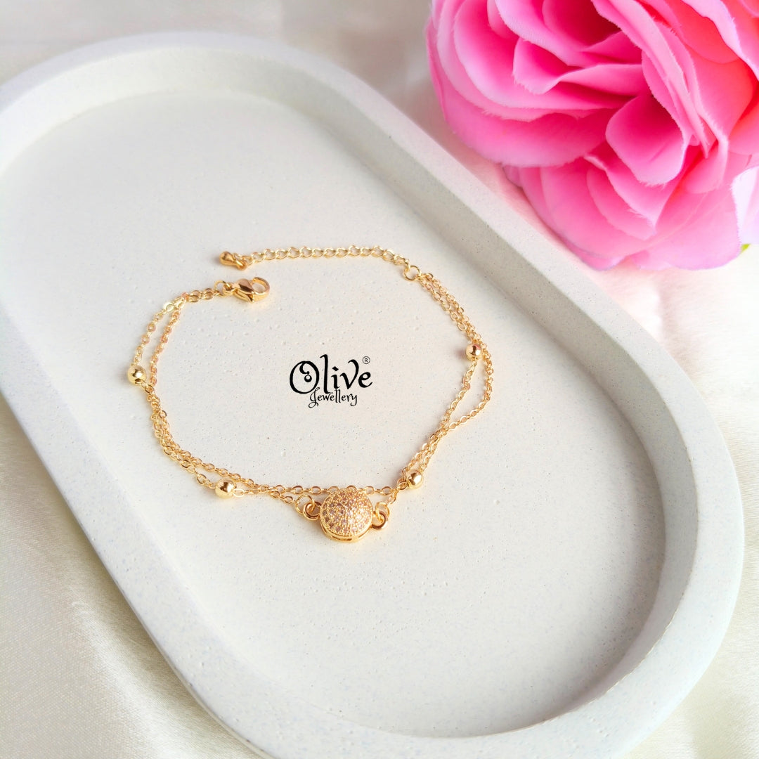 Stainless Steel Bracelets - 7 - Gold Shade